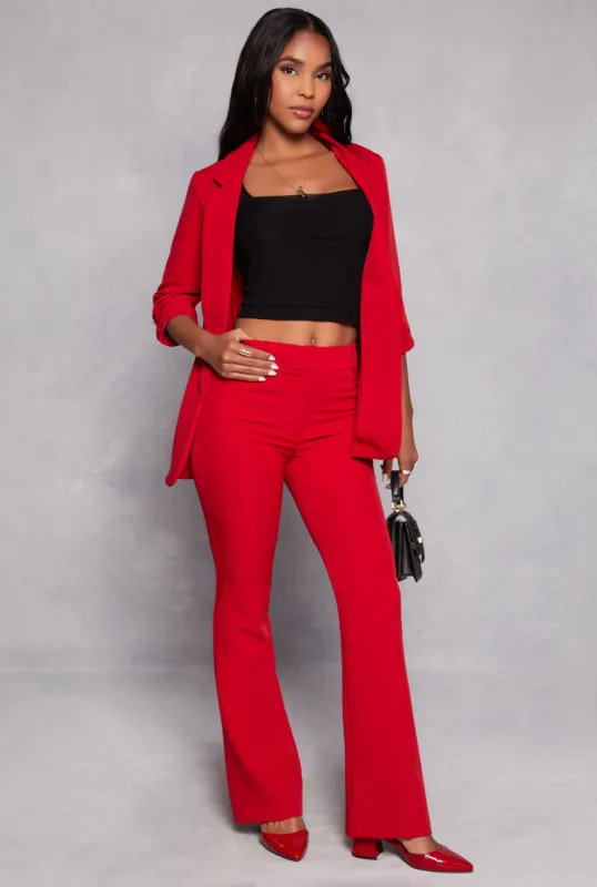 Crepe Knit Flare Dress Pants sold by Rainbow