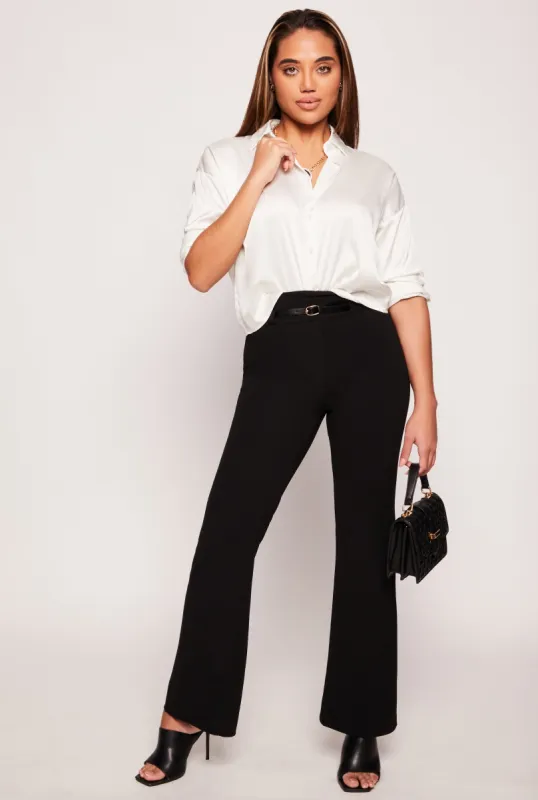 Belted High Waist Dress Pants sold by Rainbow