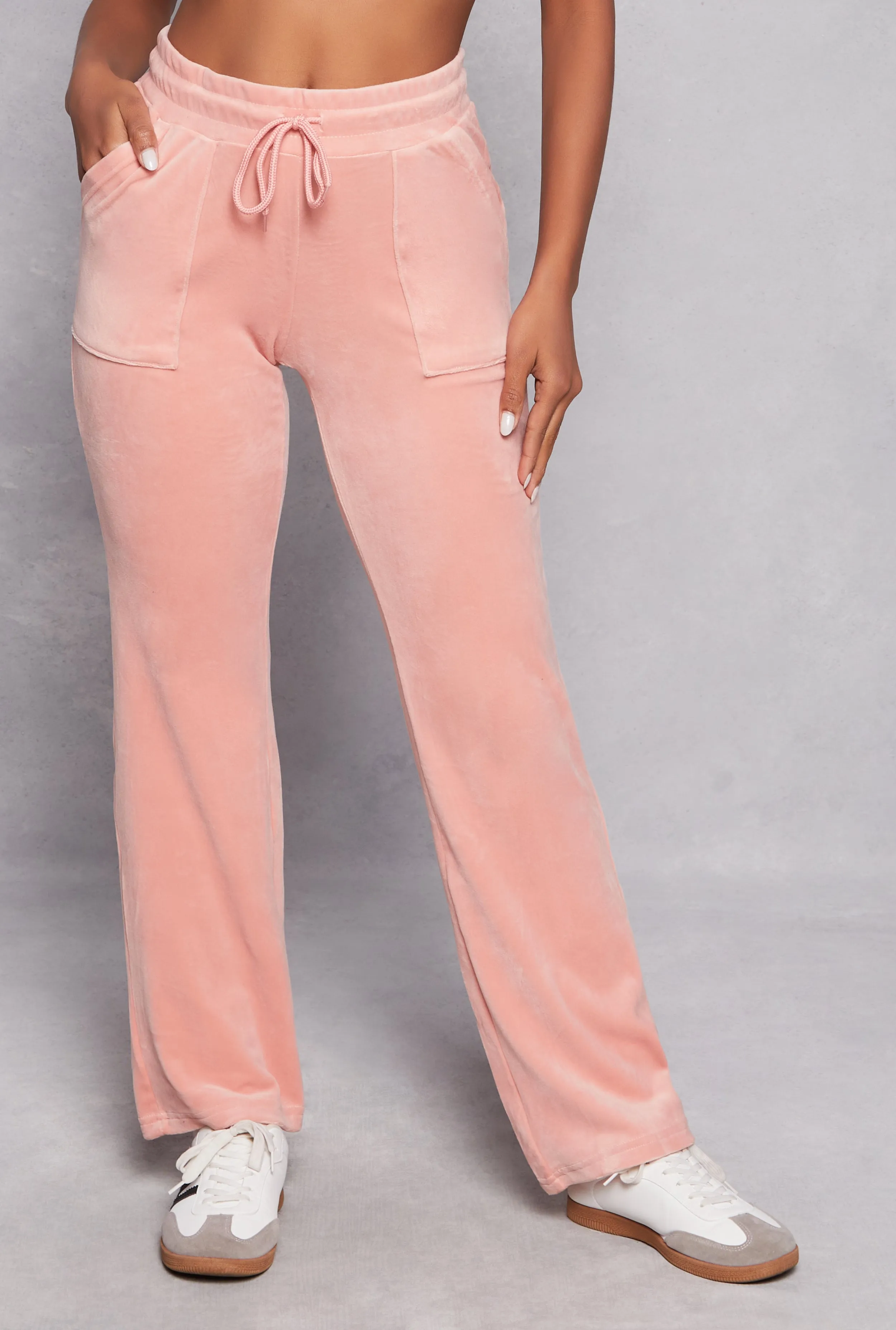 Velour Drawstring Waist Sweatpants sold by Rainbow product image thumbnail 2