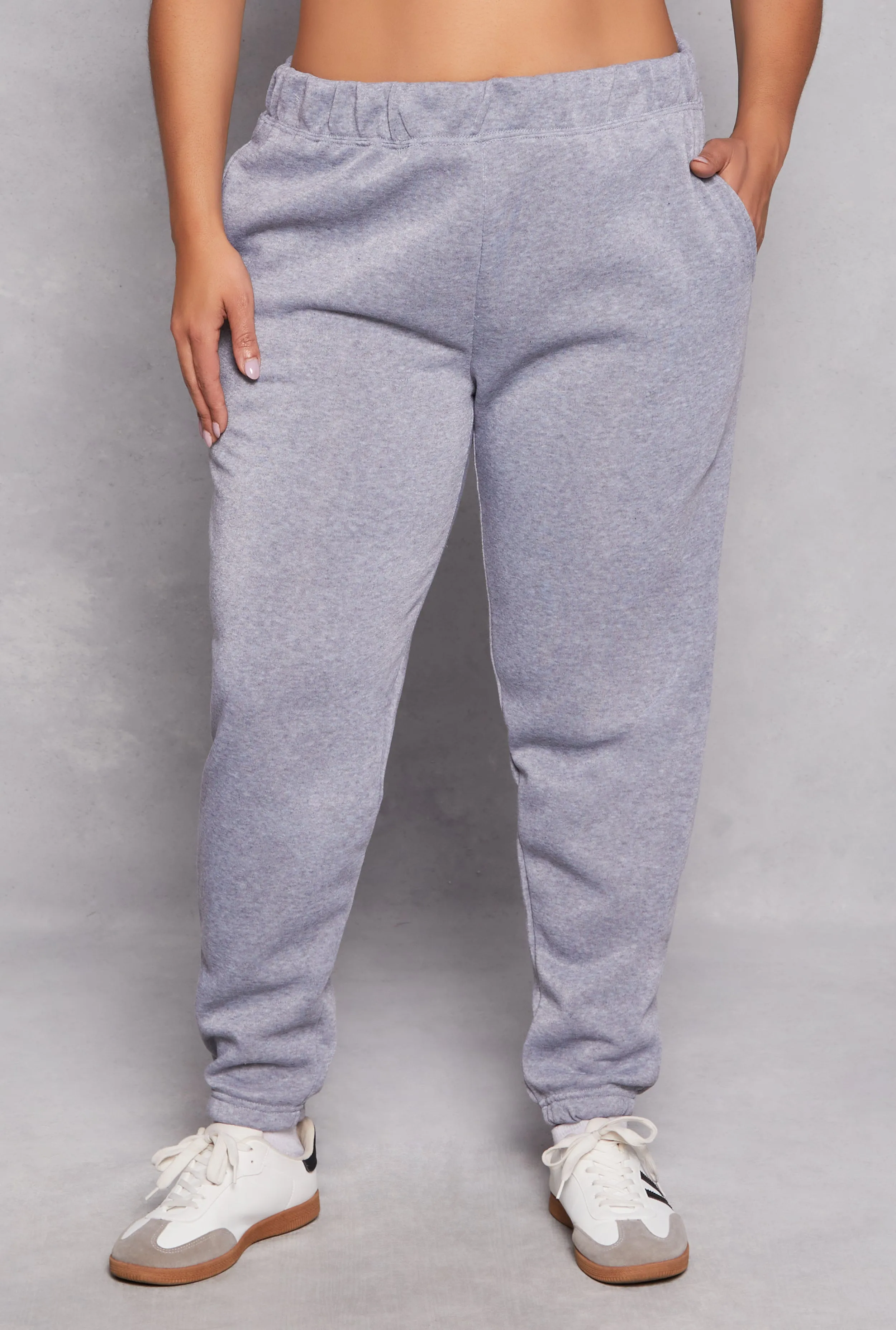 Plus Size Fleece High Waisted Sweatpants sold by Rainbow product image thumbnail 2