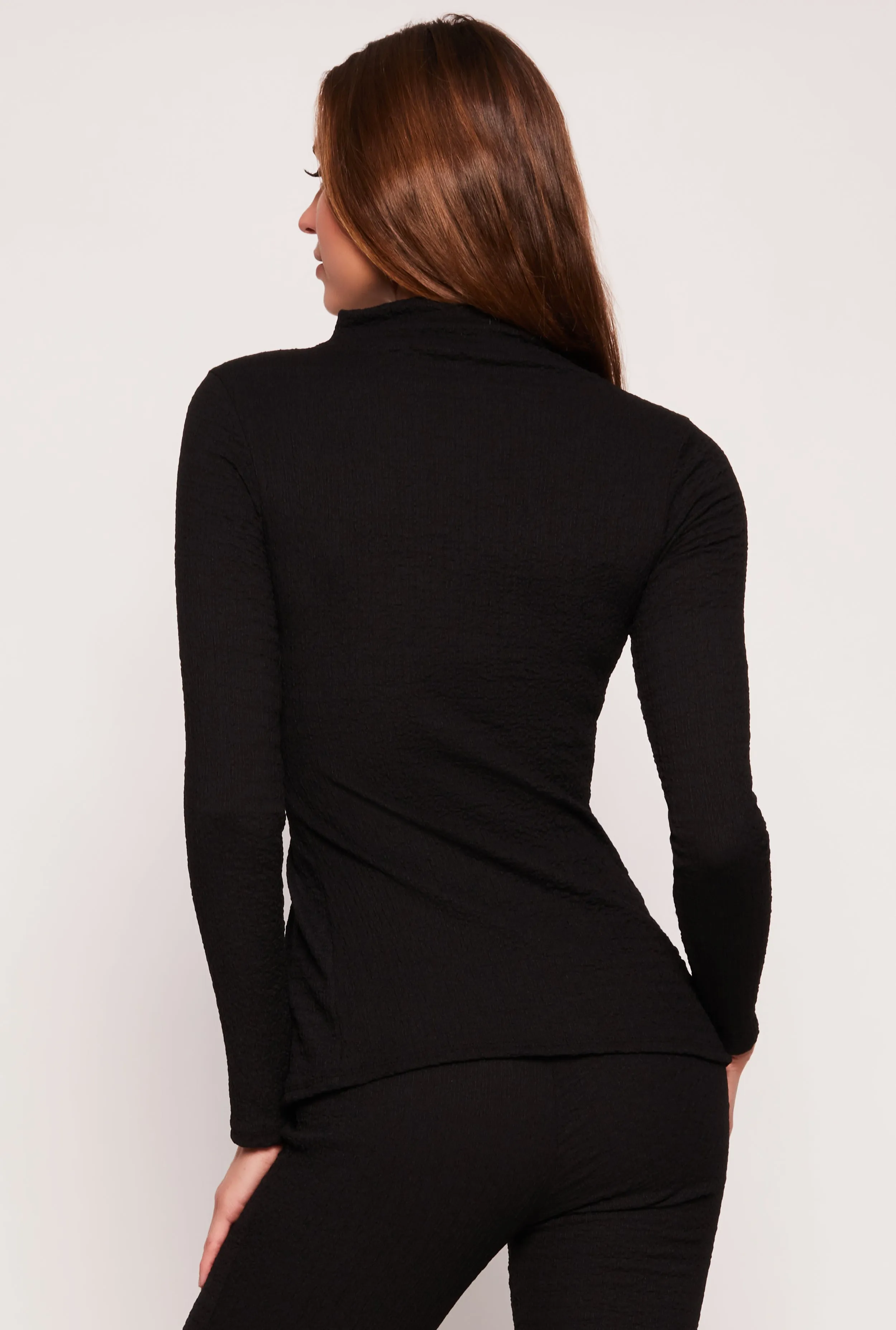 Textured Knit Split Hem Blouse sold by Rainbow product image thumbnail 3