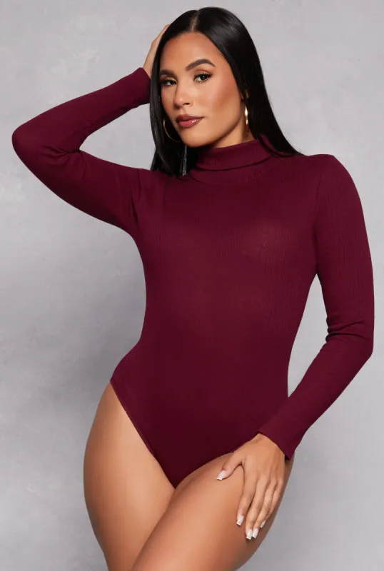 Turtleneck Long Sleeve Bodysuit sold by Rainbow