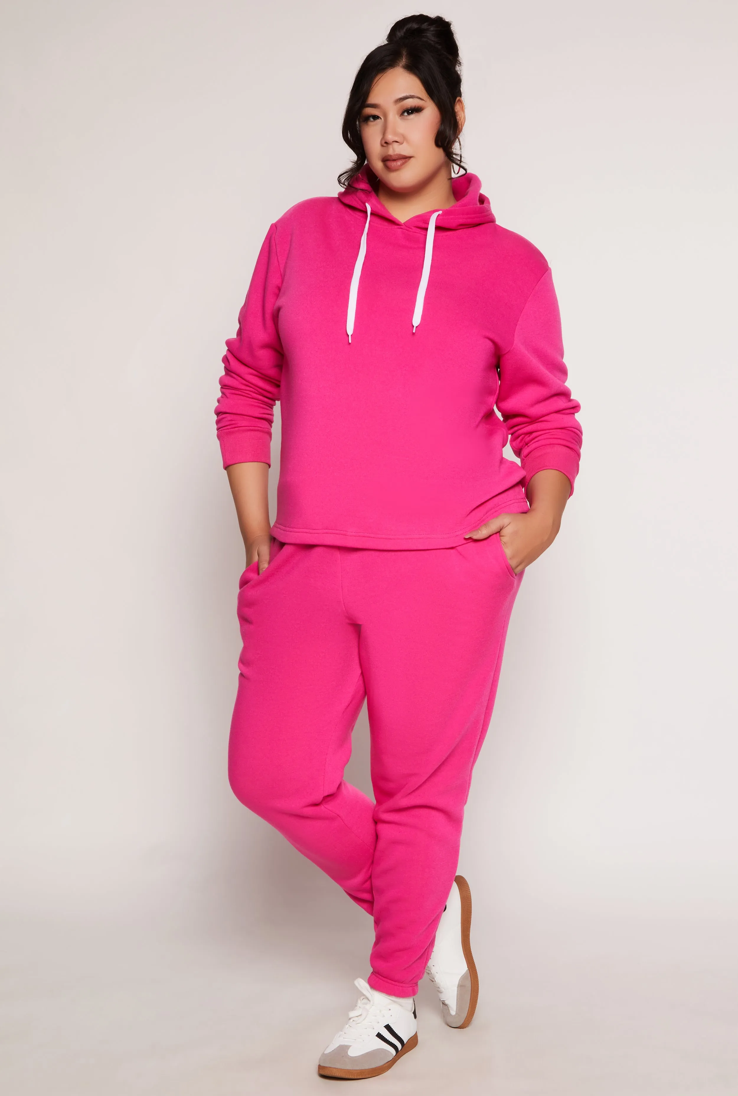 Plus Size Fleece Pullover Hoodie sold by Rainbow product image thumbnail 2