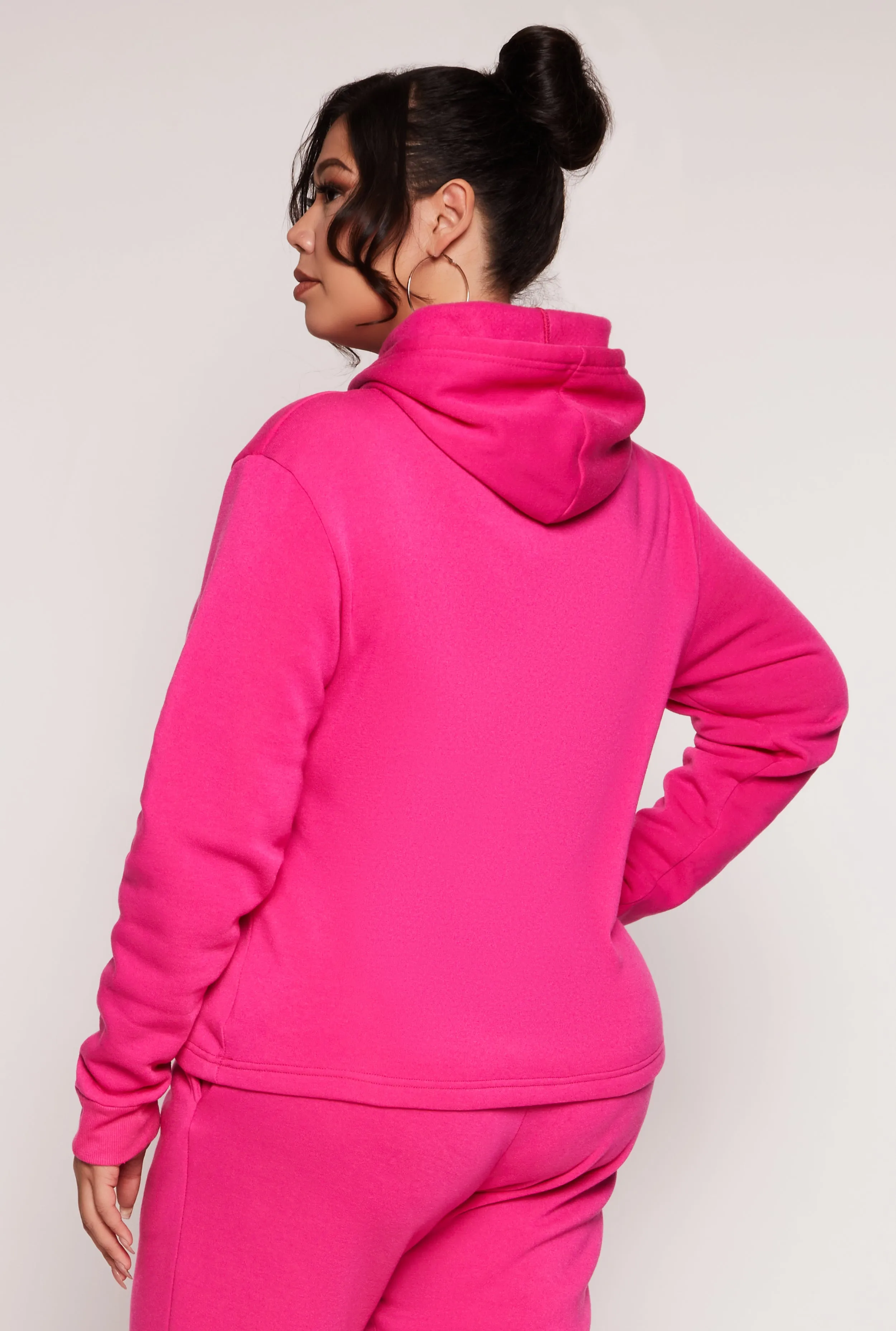 Plus Size Fleece Pullover Hoodie sold by Rainbow product image thumbnail 3