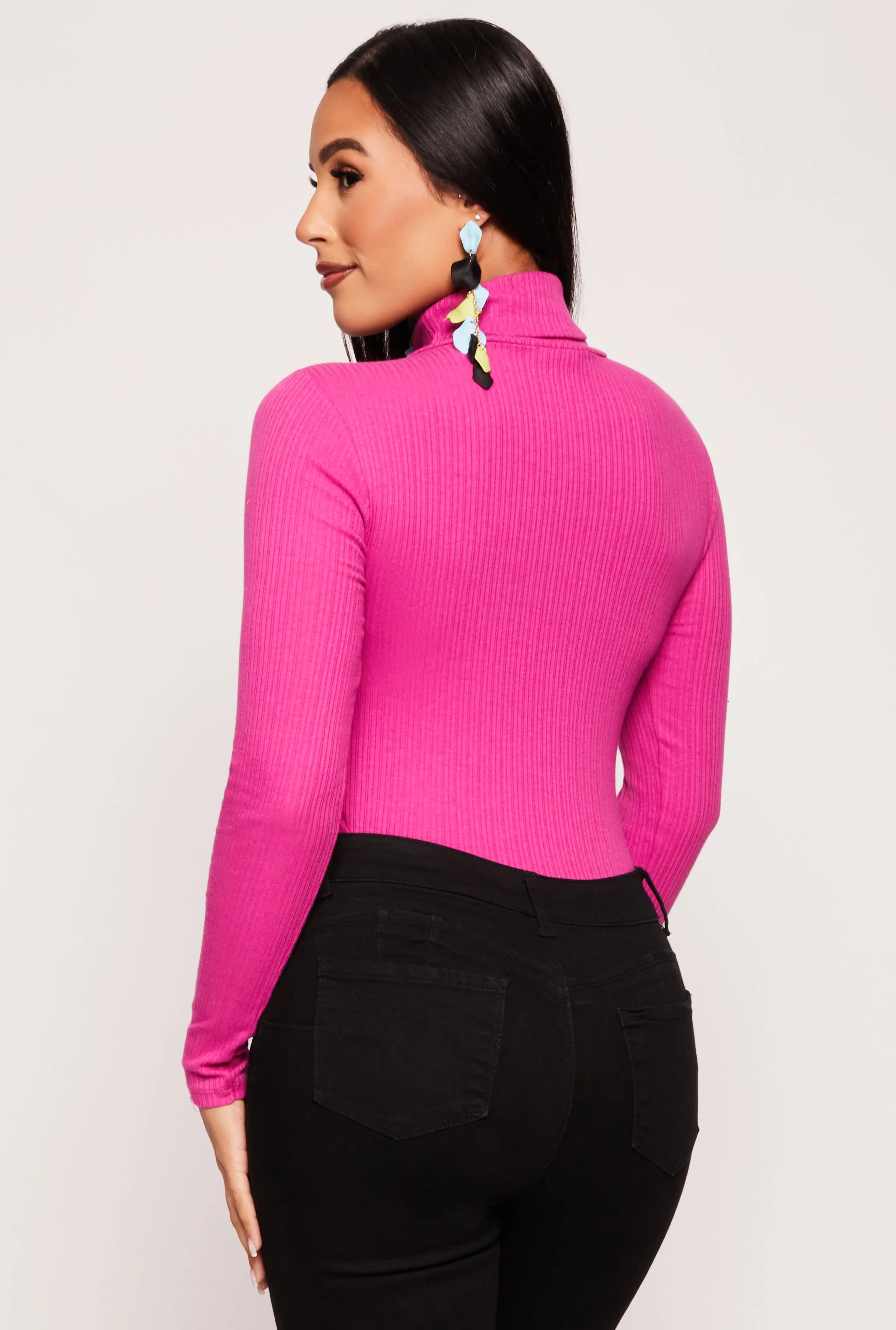 Turtleneck Long Sleeve Bodysuit sold by Rainbow product image thumbnail 3