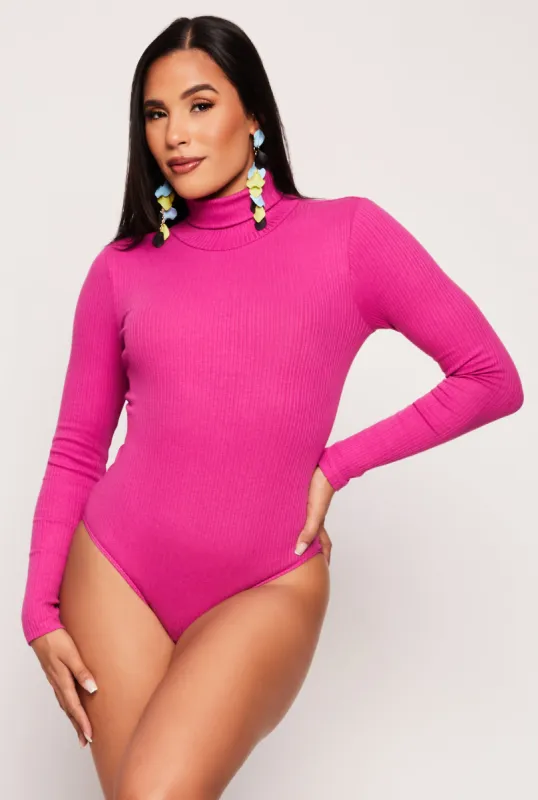 Turtleneck Long Sleeve Bodysuit sold by Rainbow