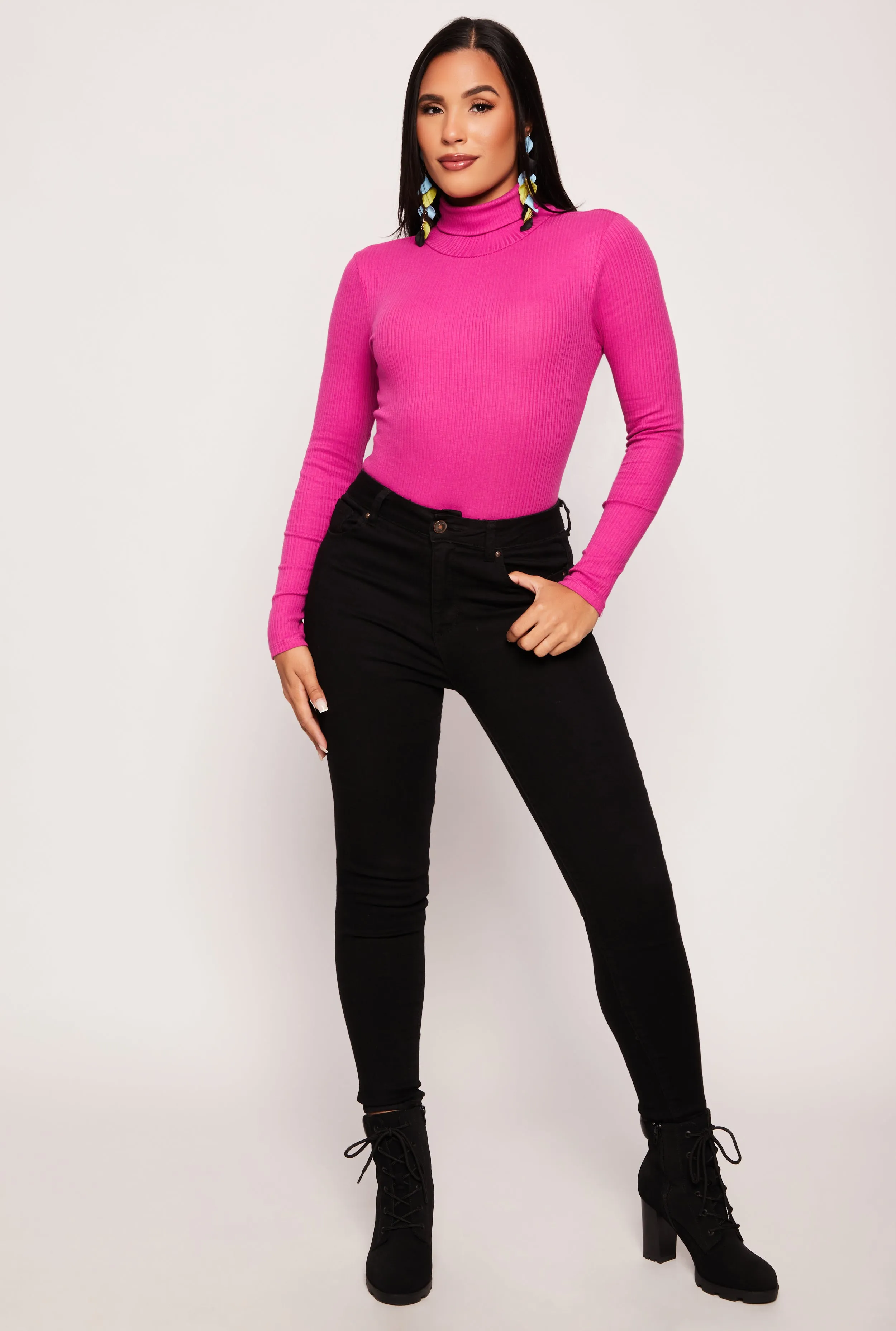 Turtleneck Long Sleeve Bodysuit sold by Rainbow product image thumbnail 2
