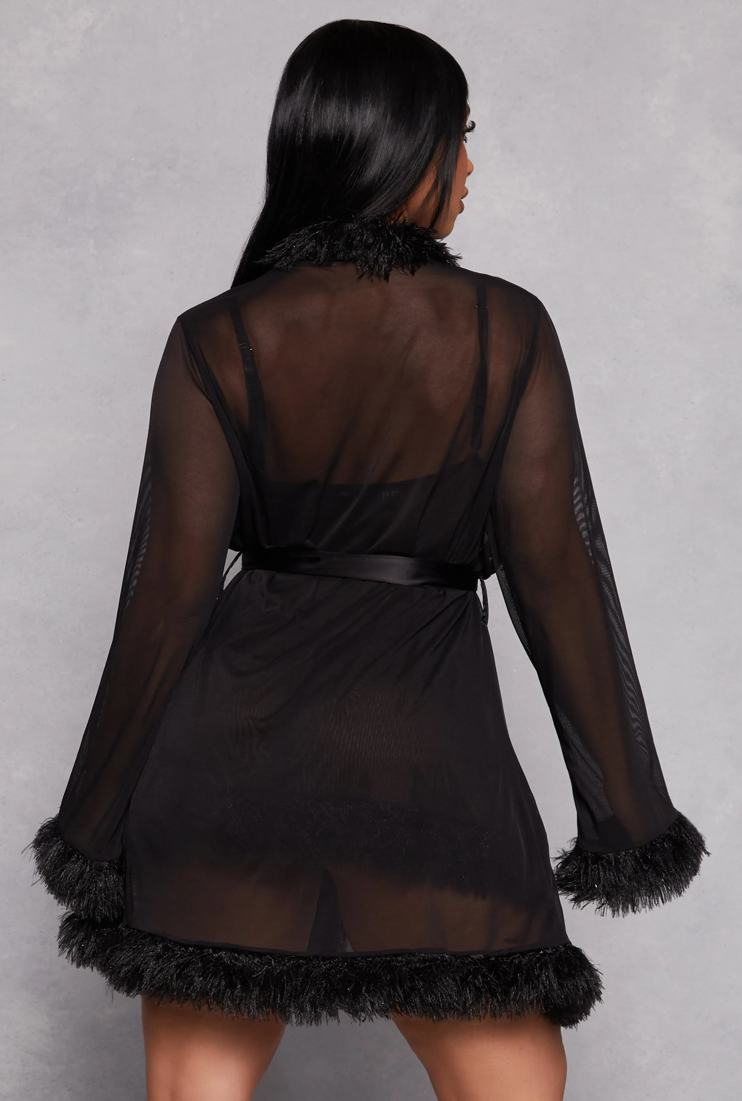 Feather Trim Robe sold by Rainbow product image thumbnail 3