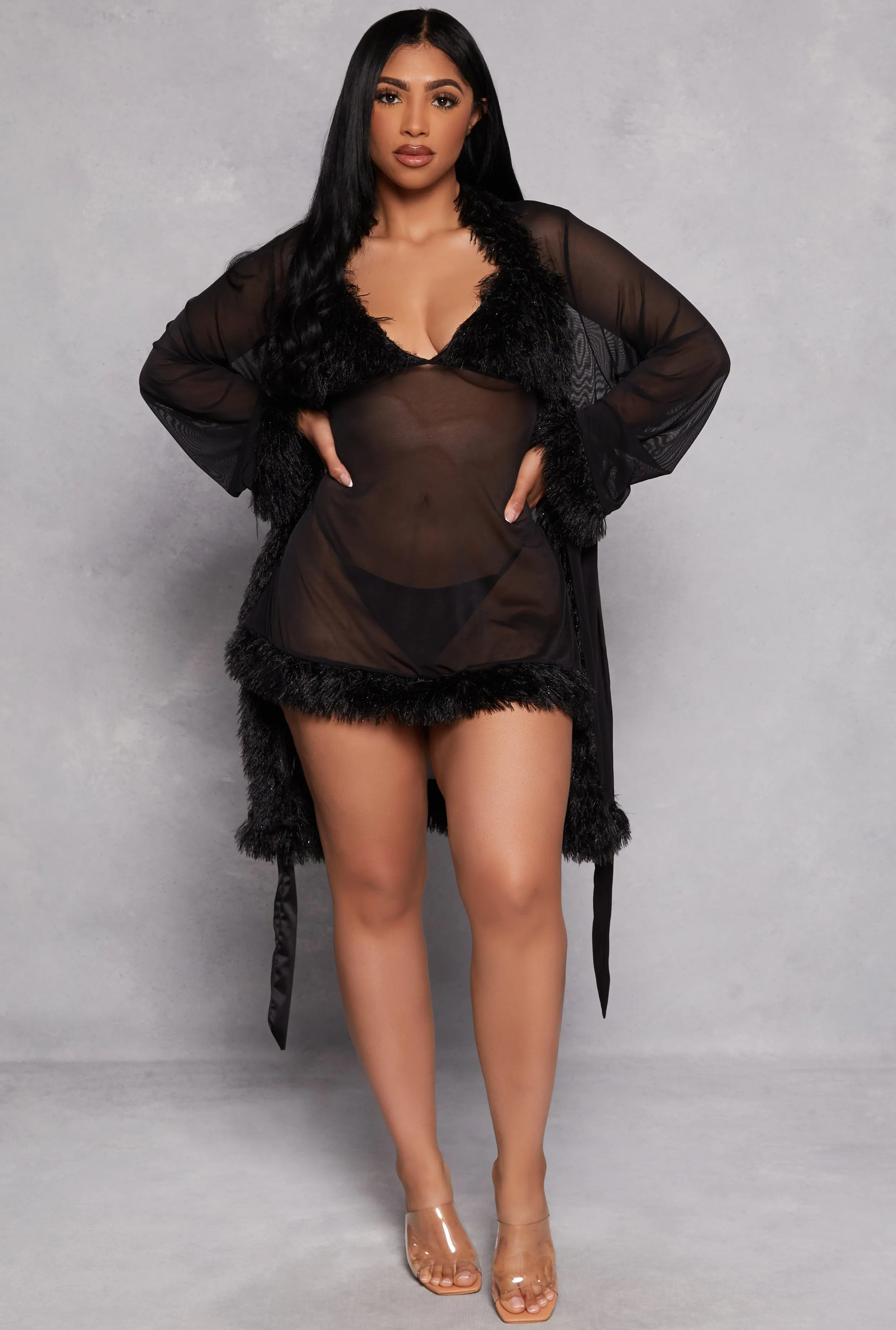 Feather Trim Robe sold by Rainbow product image thumbnail 2