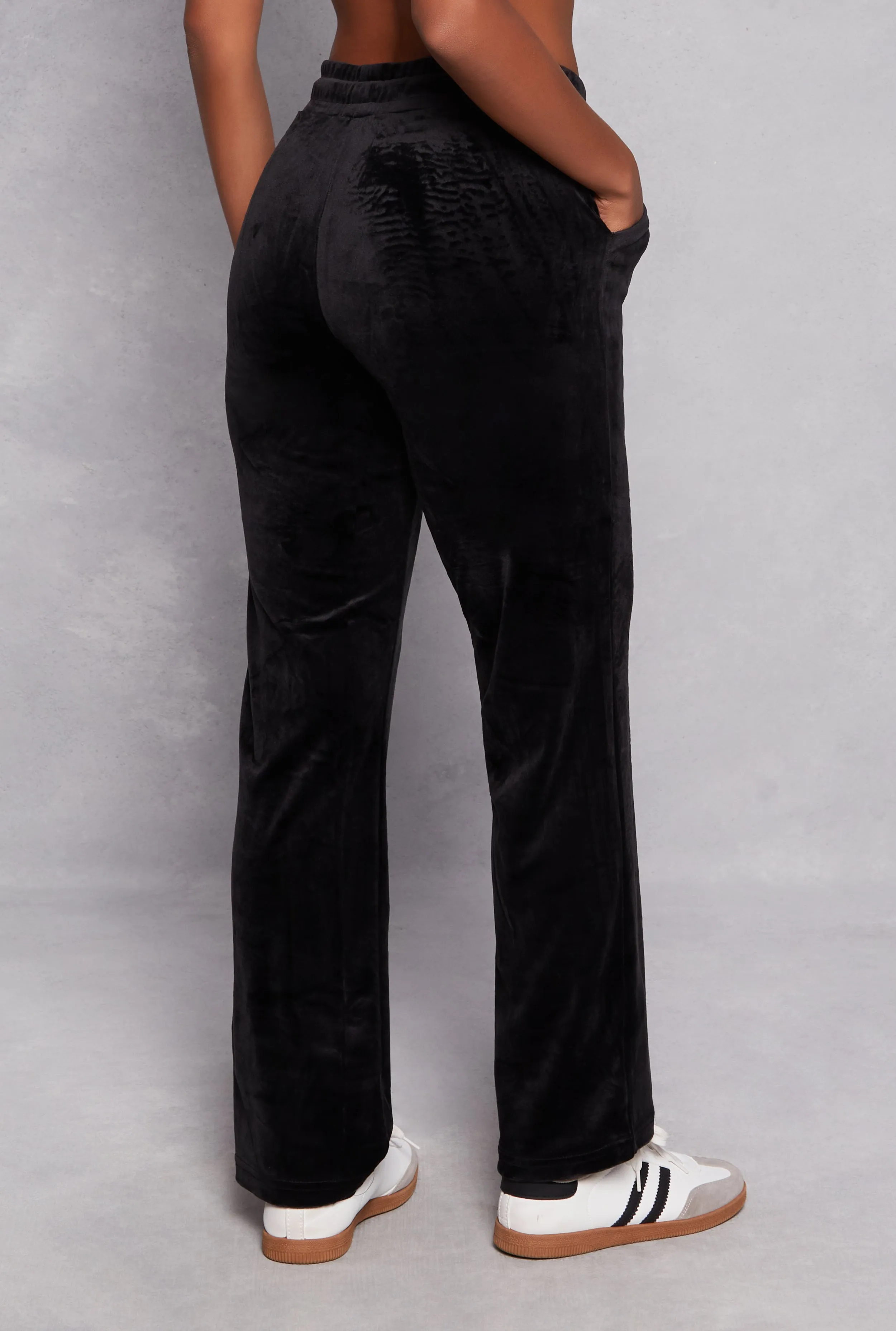 Velour Drawstring Waist Sweatpants sold by Rainbow product image thumbnail 3