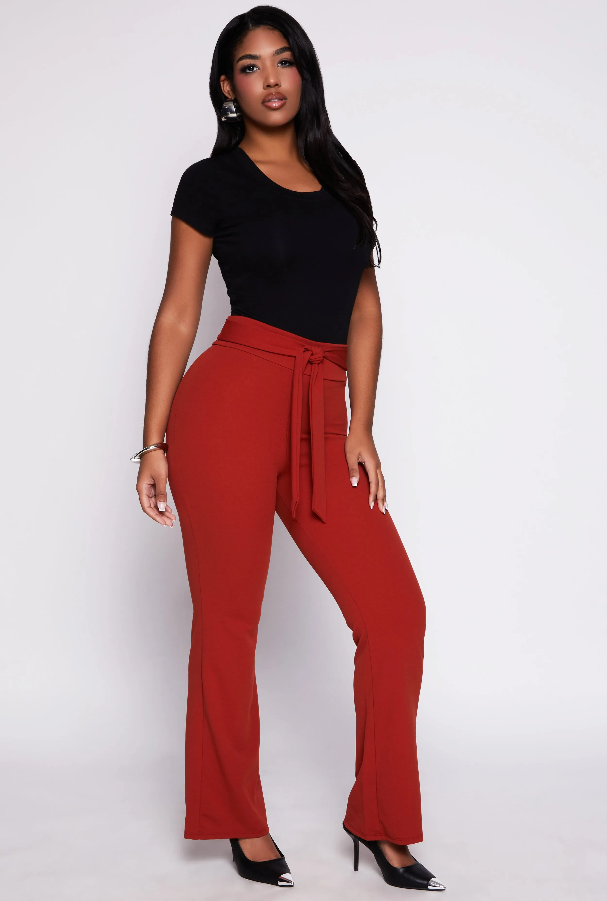 Tie Waist Dress Pants sold by Rainbow