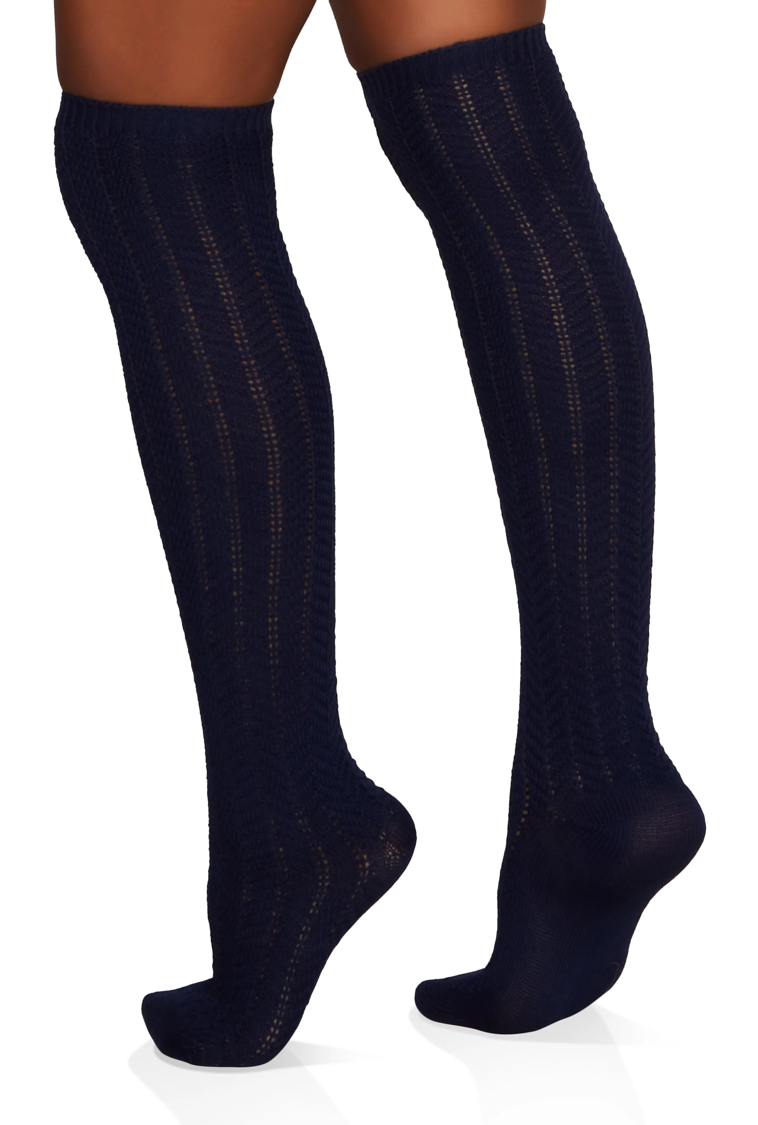 Pointelle Knit Knee High Socks Size 9-11 sold by Rainbow product image thumbnail 2