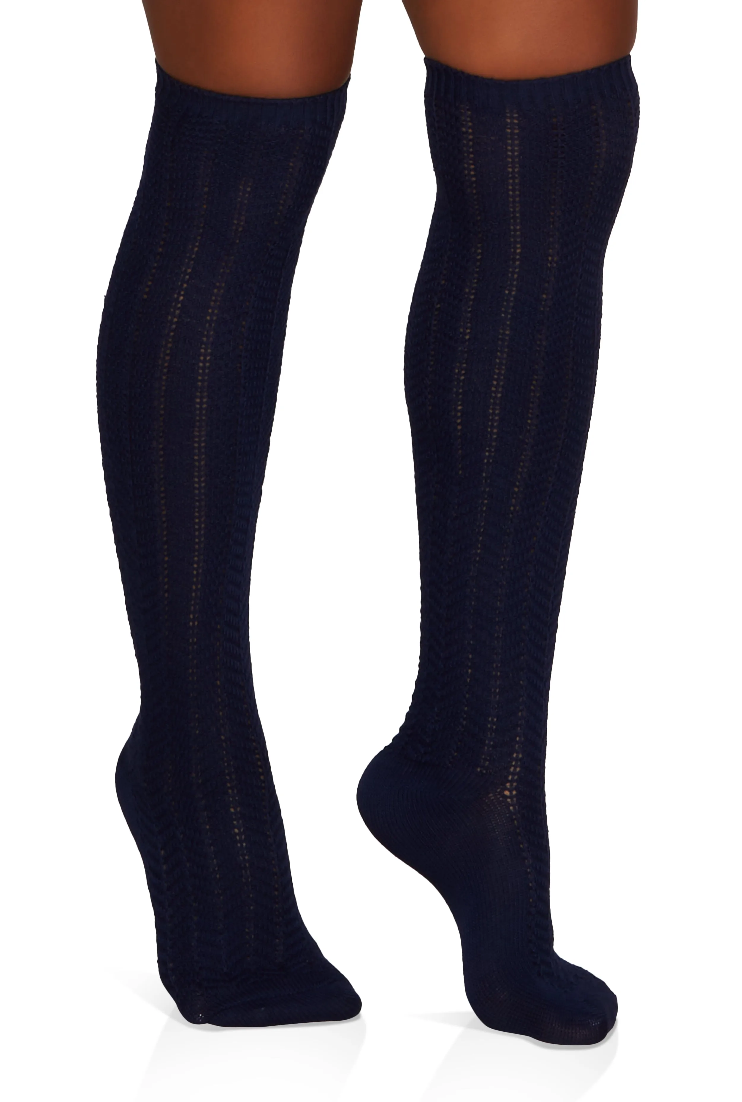 Pointelle Knit Knee High Socks Size 9-11 sold by Rainbow