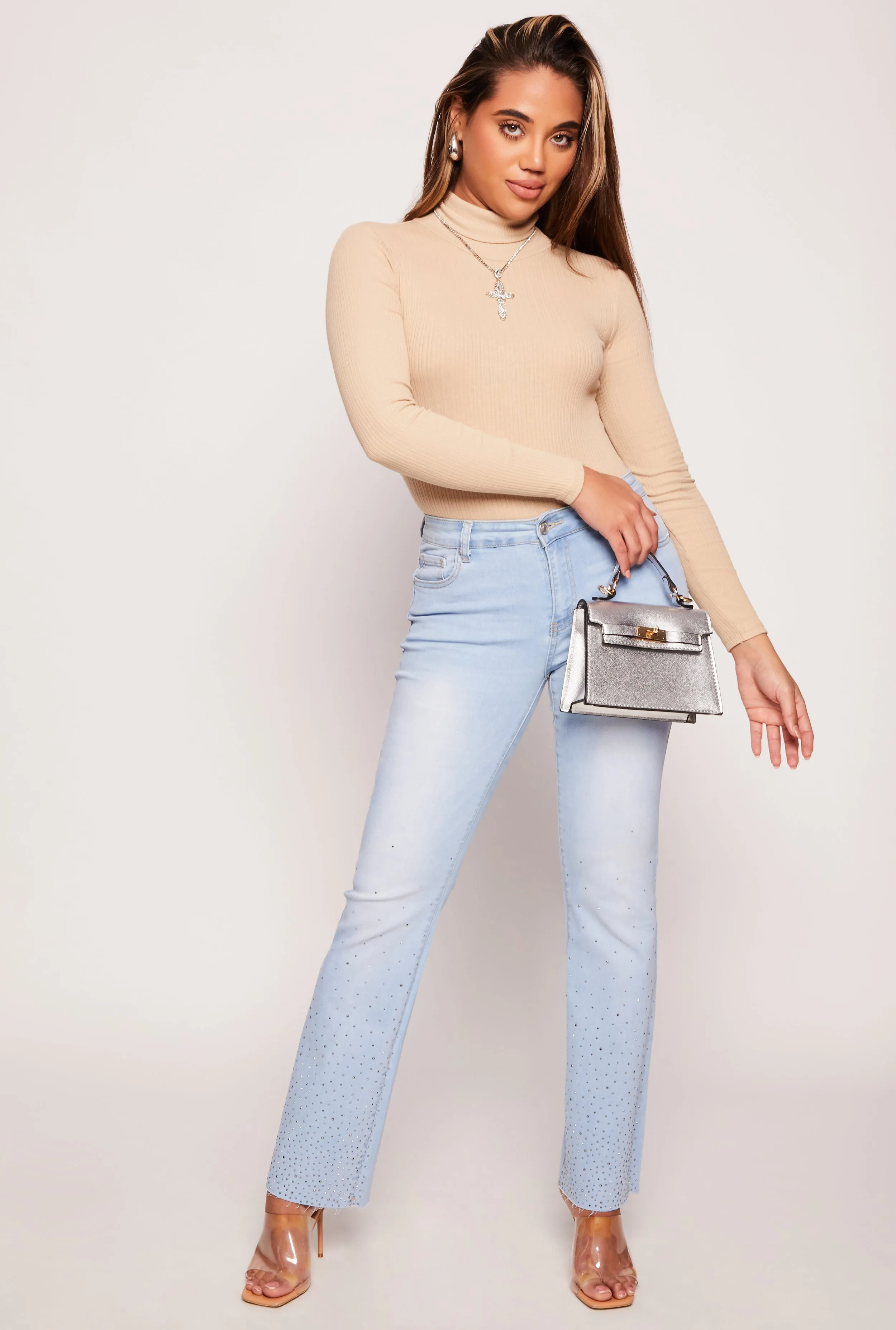 Turtleneck Long Sleeve Bodysuit sold by Rainbow product image thumbnail 2