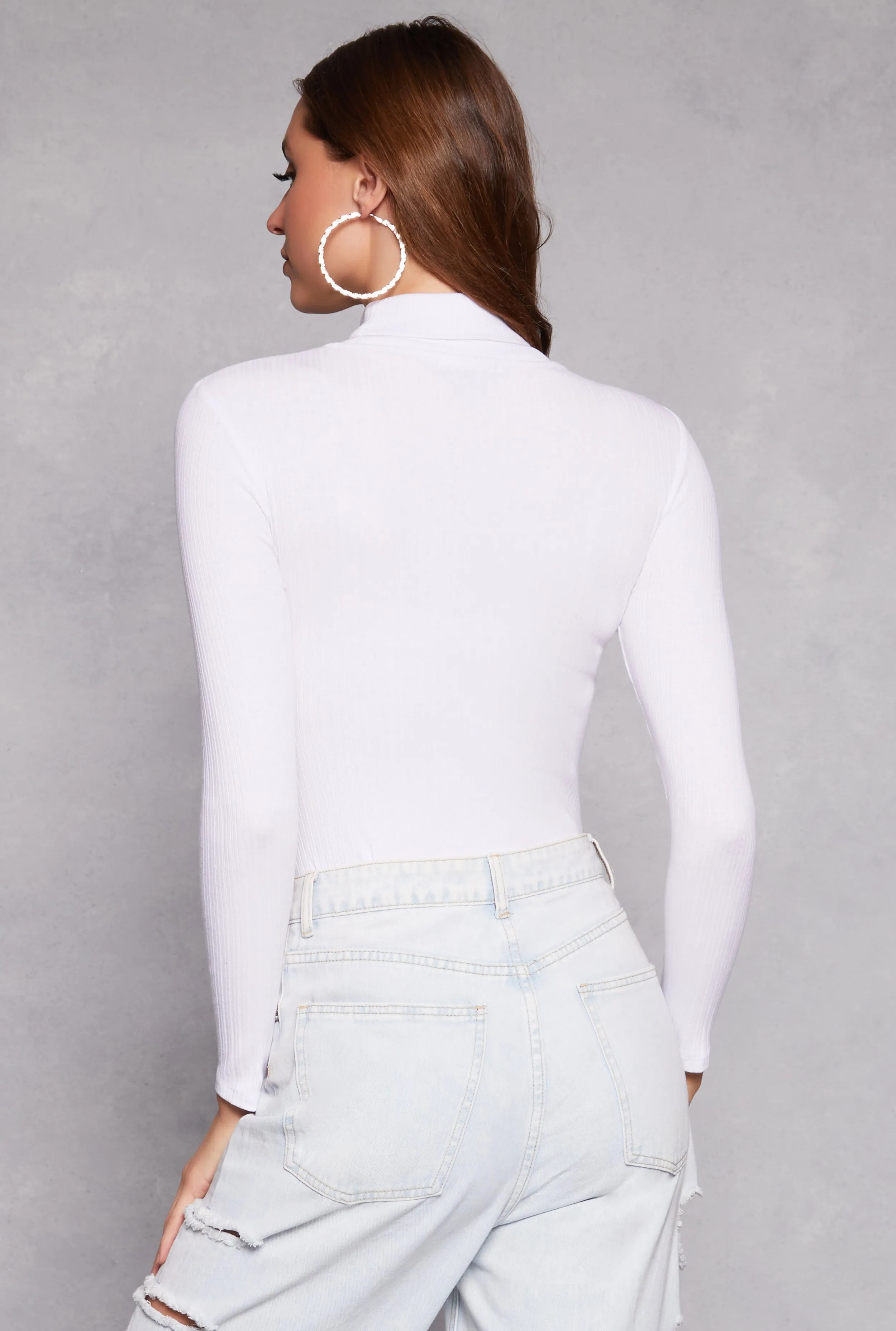 Turtleneck Long Sleeve Bodysuit sold by Rainbow product image thumbnail 3