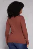Plus Size Basic Soft Knit Turtleneck Top sold by Rainbow
