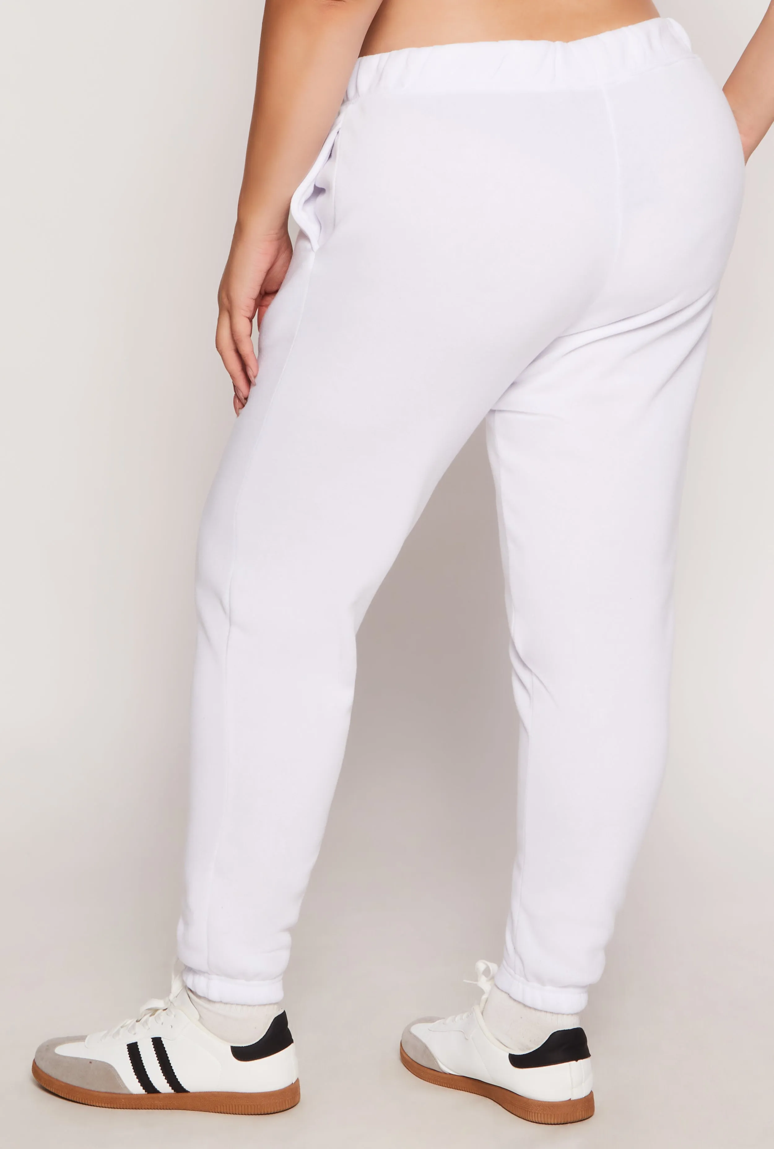 Plus Size Fleece High Waisted Sweatpants sold by Rainbow product image thumbnail 3
