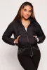 Zip Front Hooded Puffer Jacket sold by Rainbow