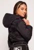 Zip Front Hooded Puffer Jacket sold by Rainbow