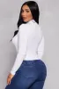 Mock Neck Long Sleeve Crop Top sold by Rainbow