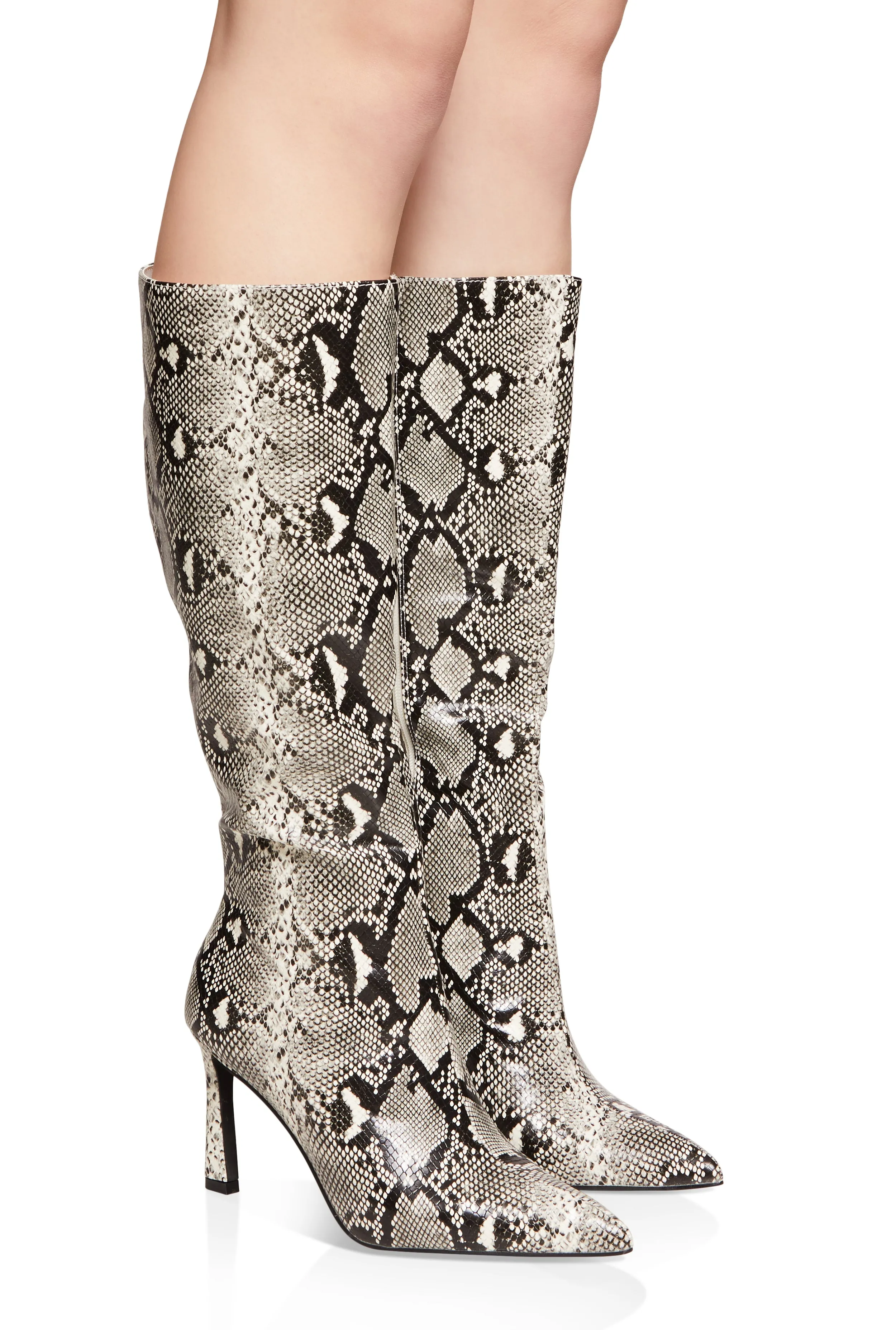 Pointed Toe Side Zip High Heel Boots sold by Rainbow product image thumbnail 2