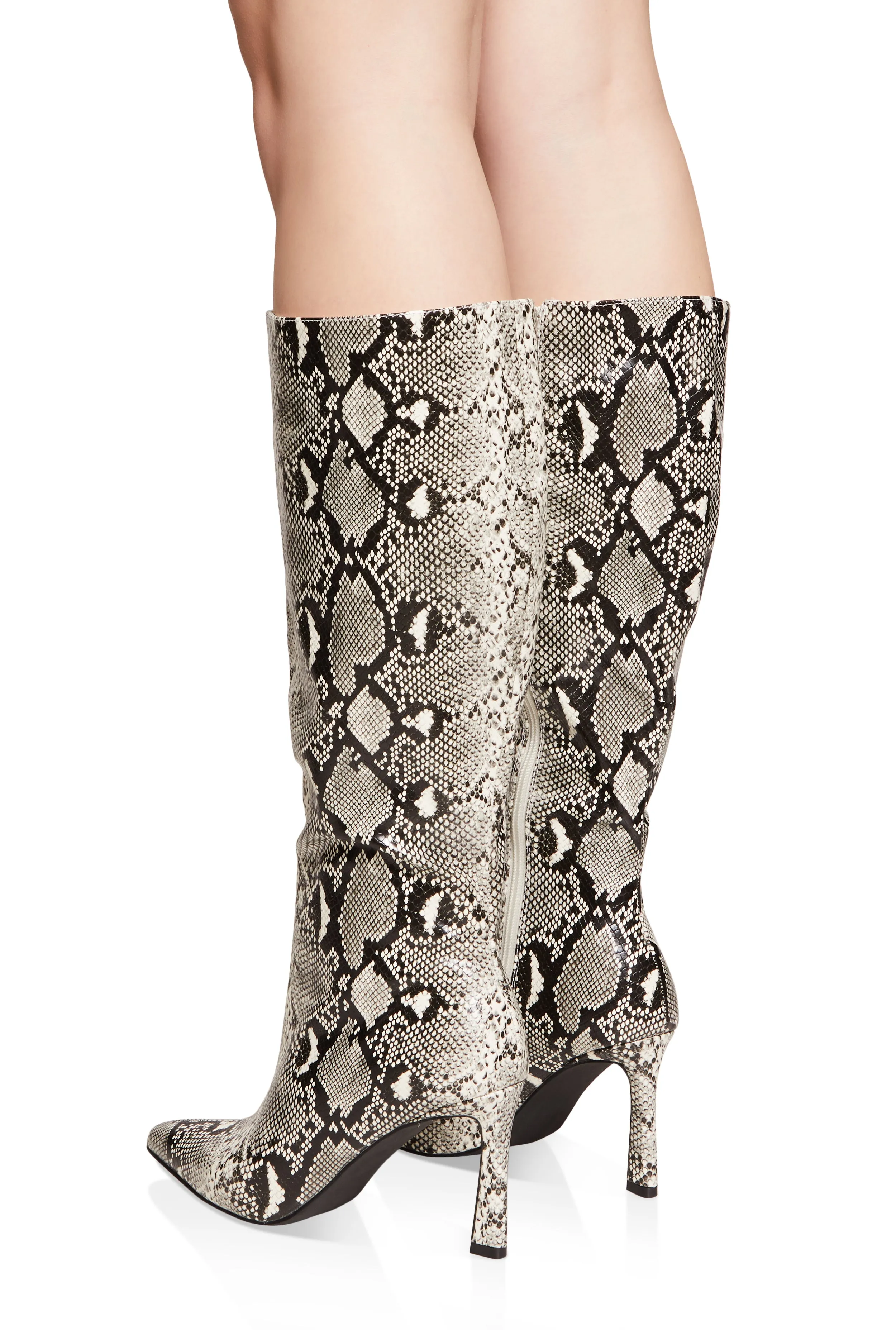 Pointed Toe Side Zip High Heel Boots sold by Rainbow product image thumbnail 3