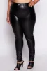 Plus Size Faux Leather High Waist Pants sold by Rainbow