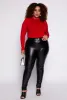 Plus Size Faux Leather High Waist Pants sold by Rainbow