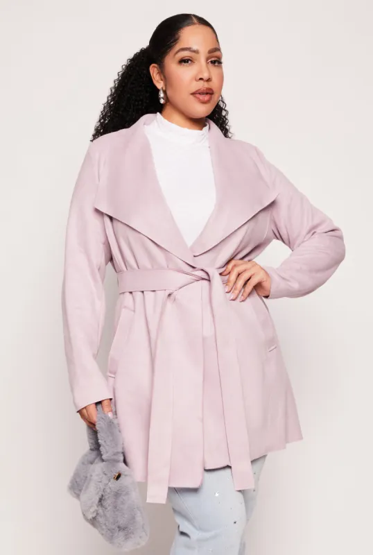 Plus Size Haute Monde Wrap Coat sold by Rainbow