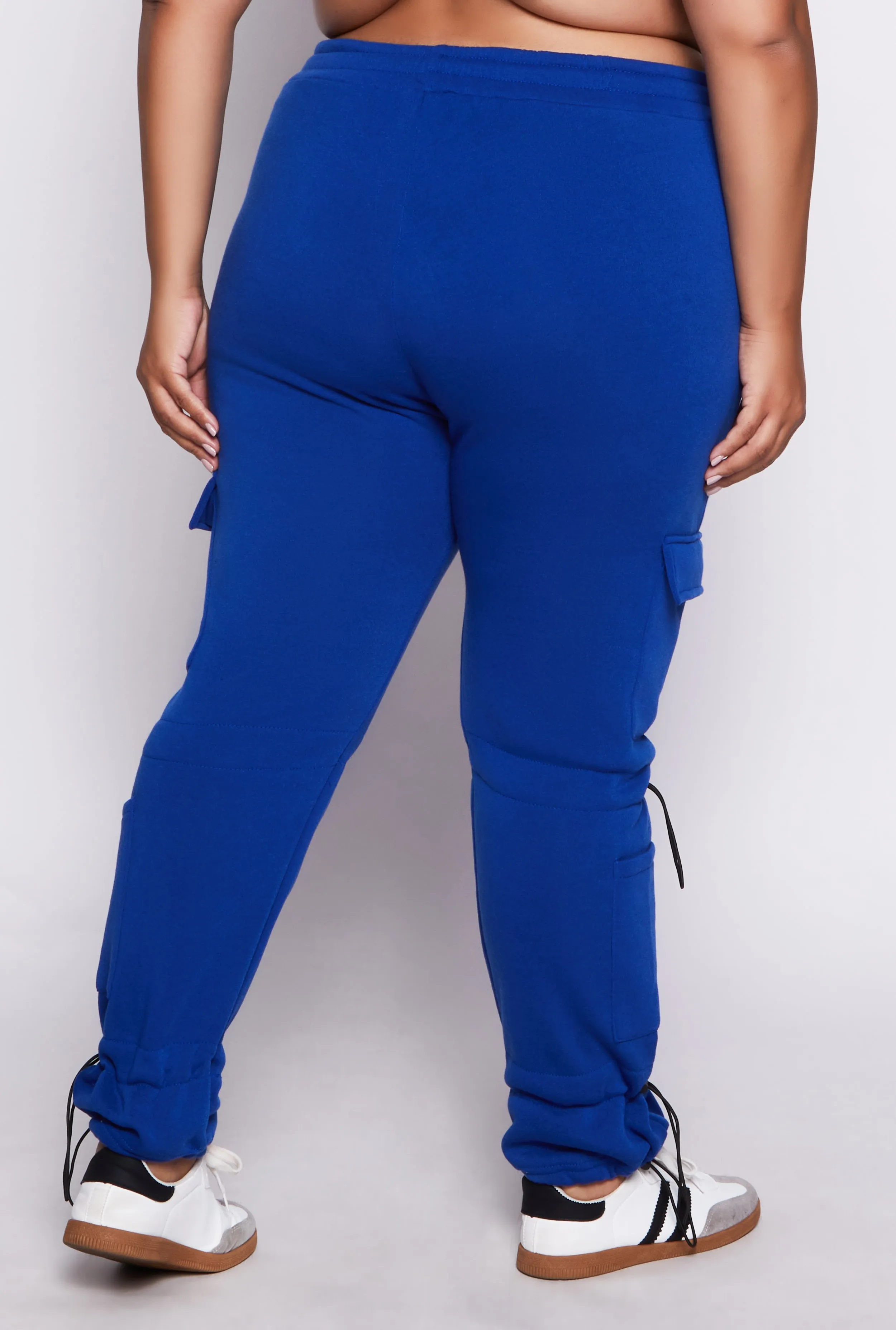 Plus Size Toggle Drawstring Cargo Sweatpants sold by Rainbow product image thumbnail 3