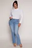 Plus Size Mock Neck Long Sleeve Bodysuit sold by Rainbow
