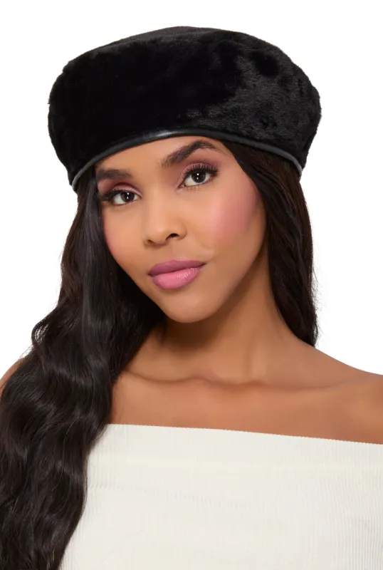 Faux Fur Beret sold by Rainbow