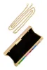 Stripe Detail Chain Strap Crossbody Clutch sold by Rainbow