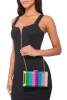 Stripe Detail Chain Strap Crossbody Clutch sold by Rainbow