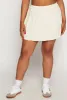 Plus Size Daisy Knit Pleated Mini Skort sold by Rainbow