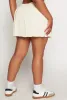 Plus Size Daisy Knit Pleated Mini Skort sold by Rainbow