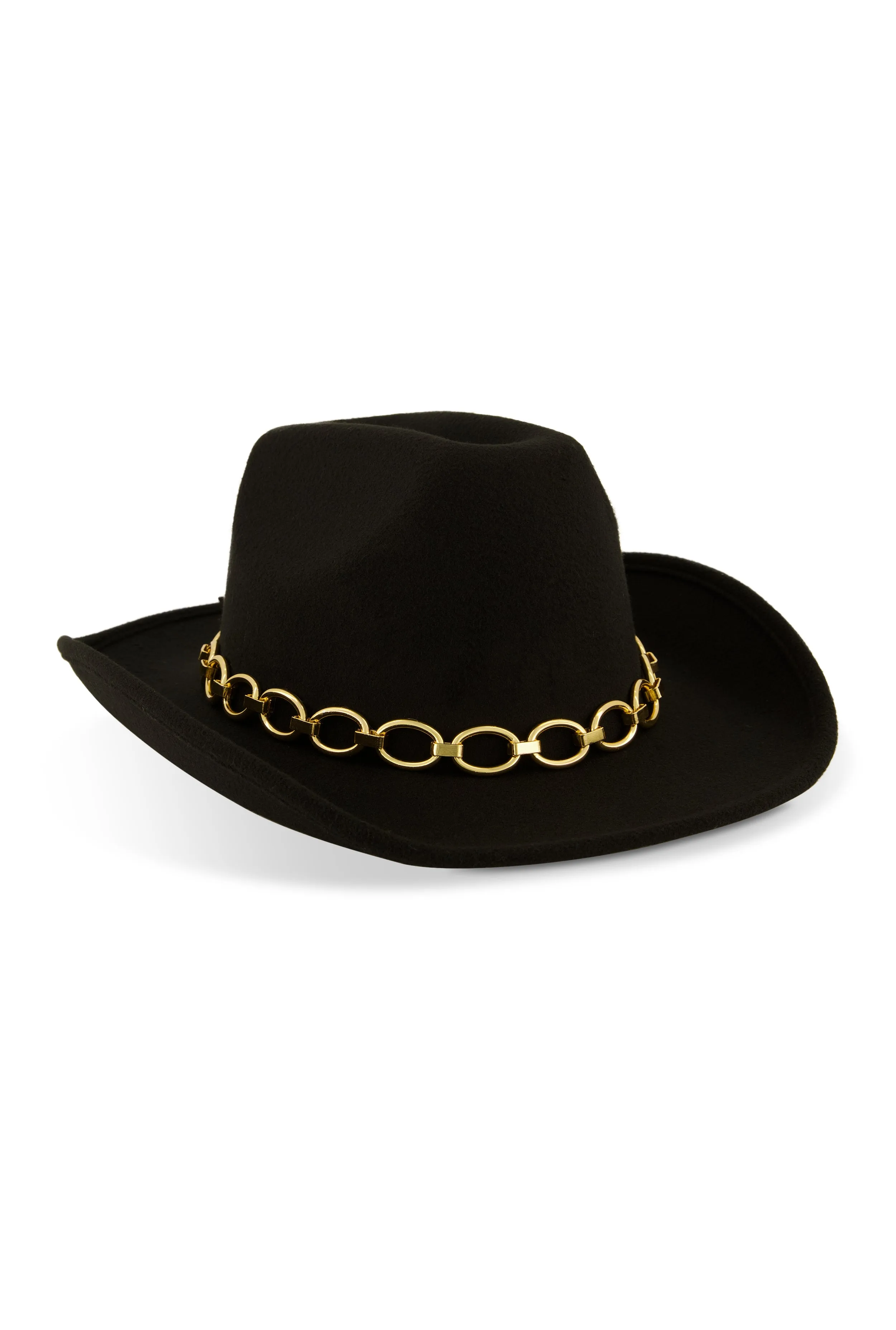 Metallic Chain Detail Cowboy Hat sold by Rainbow product image thumbnail 3