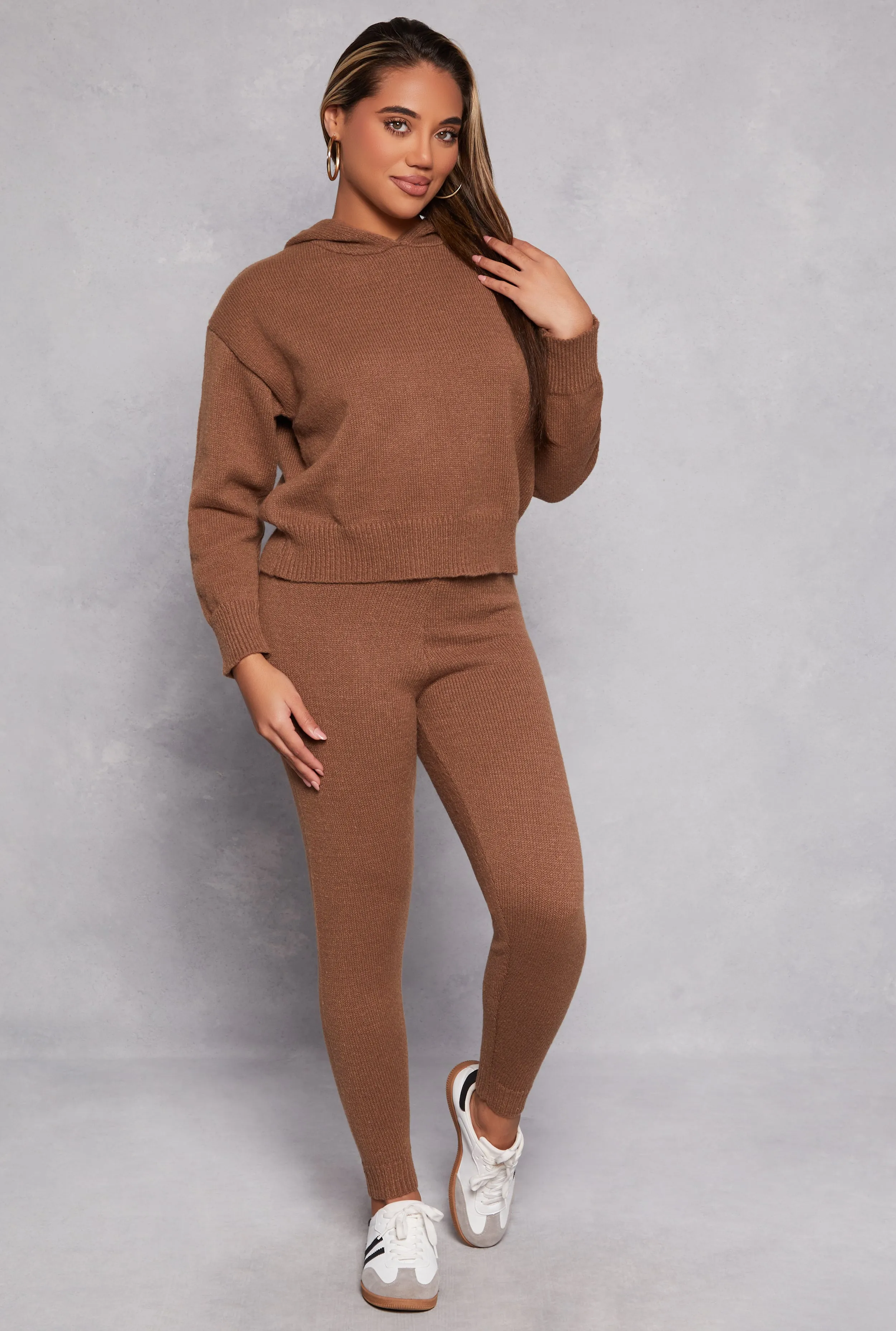 Brushed Knit Drawstring Joggers sold by Rainbow