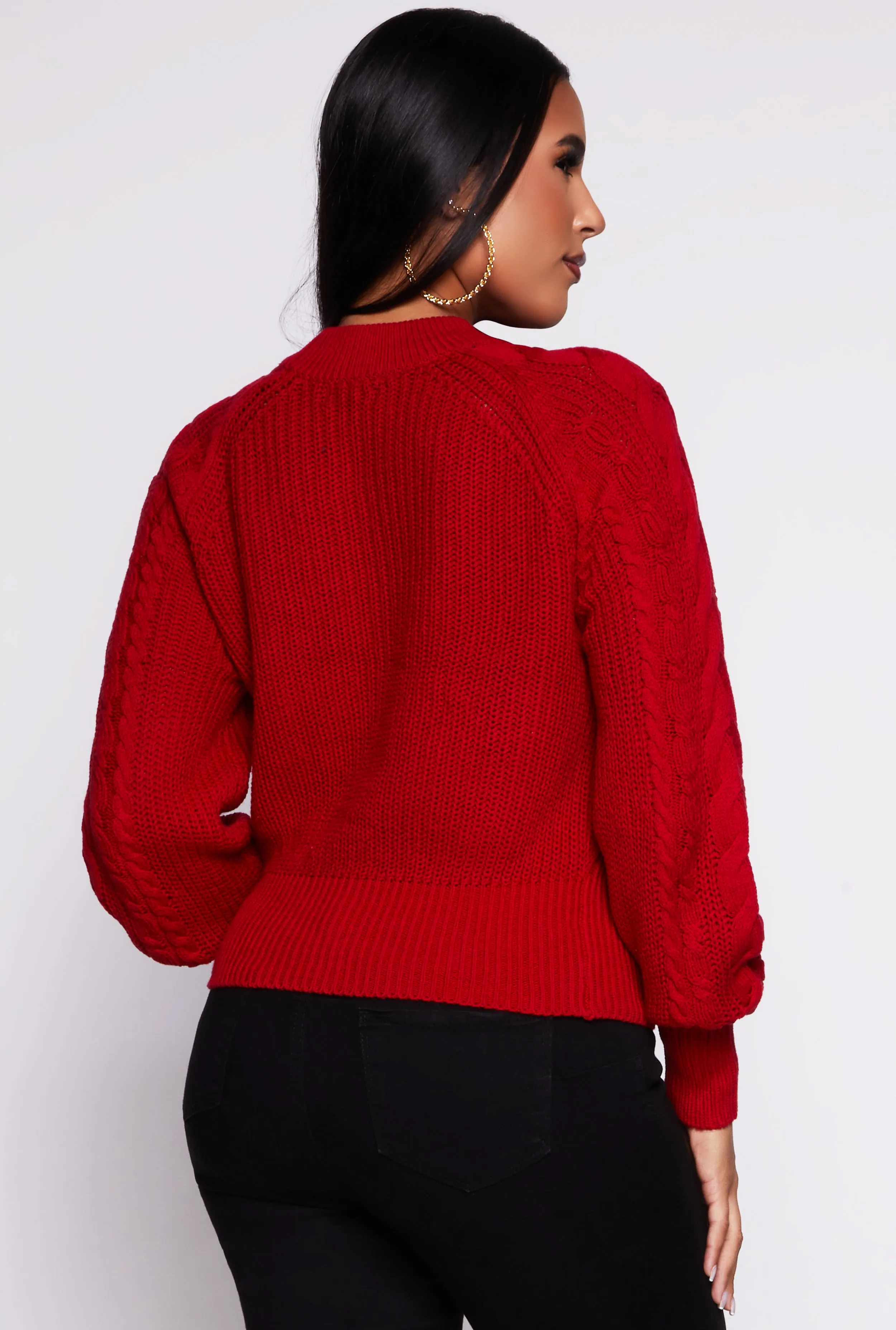 Cable Knit Pullover Sweater sold by Rainbow product image thumbnail 3