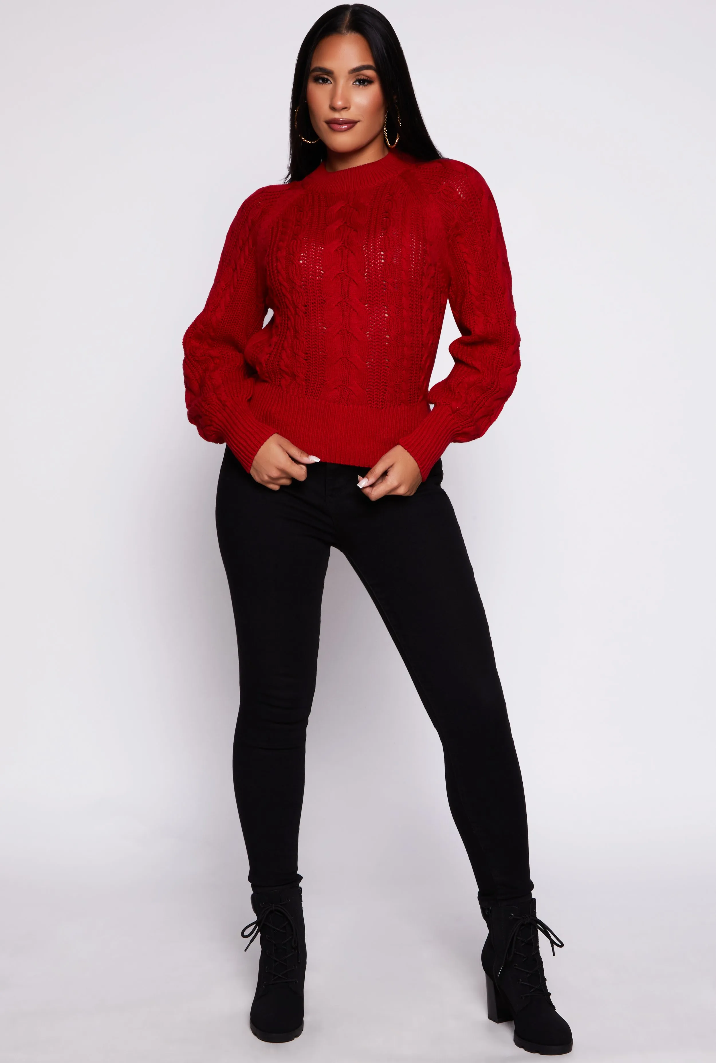 Cable Knit Pullover Sweater sold by Rainbow product image thumbnail 2