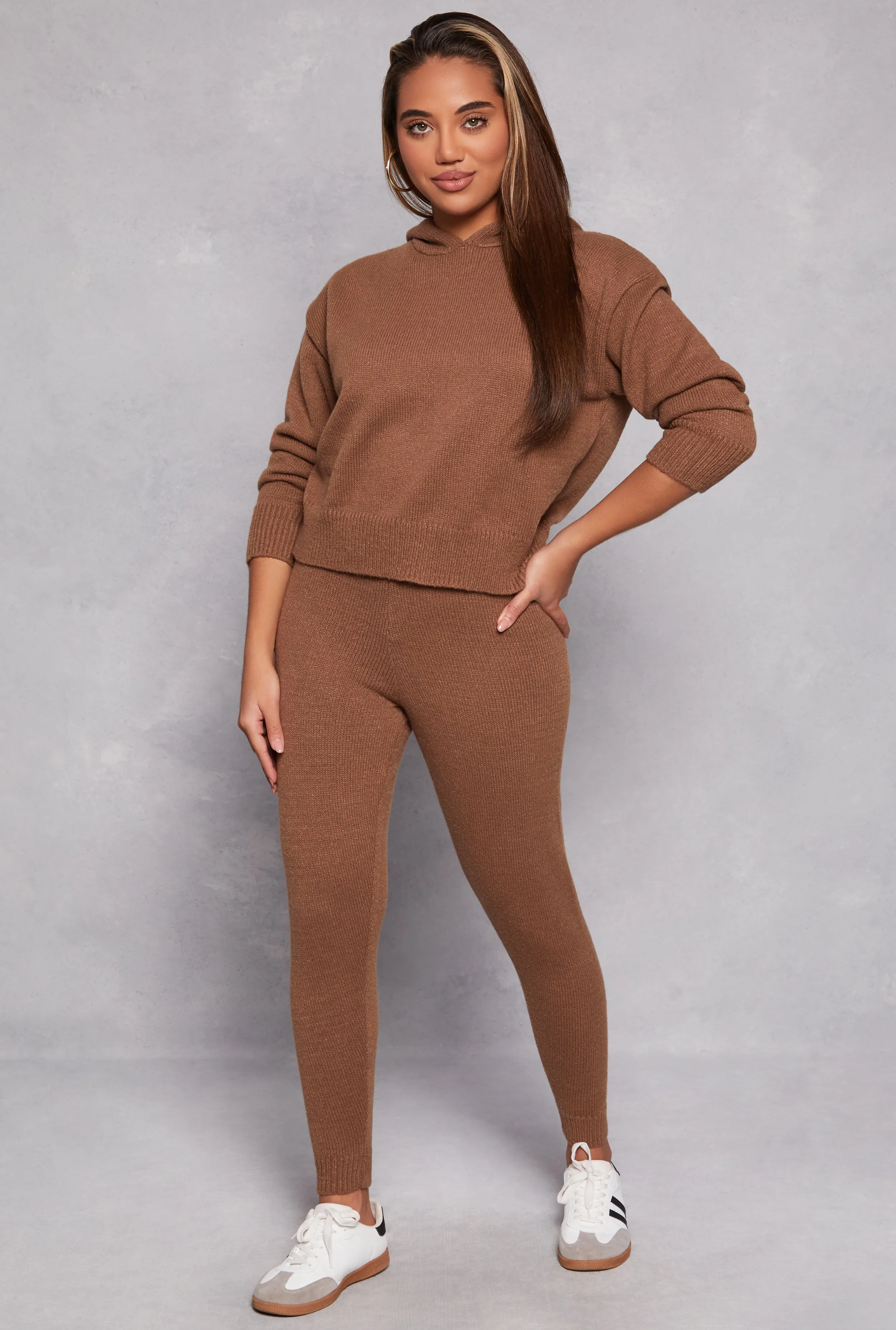 Brushed Knit Pullover Hoodie sold by Rainbow product image thumbnail 2