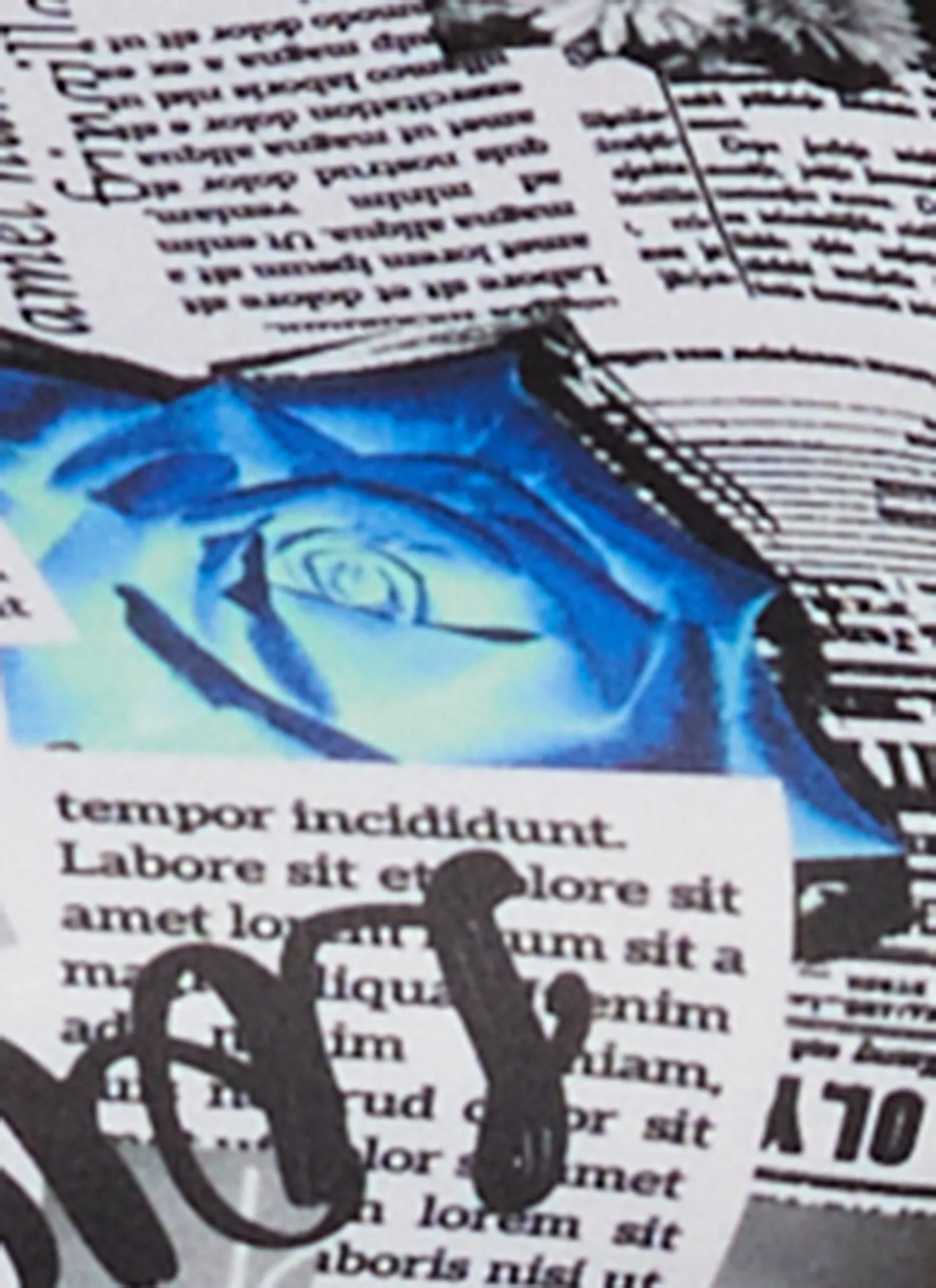 Love Newspaper Print Crop Top sold by Rainbow product image thumbnail 4