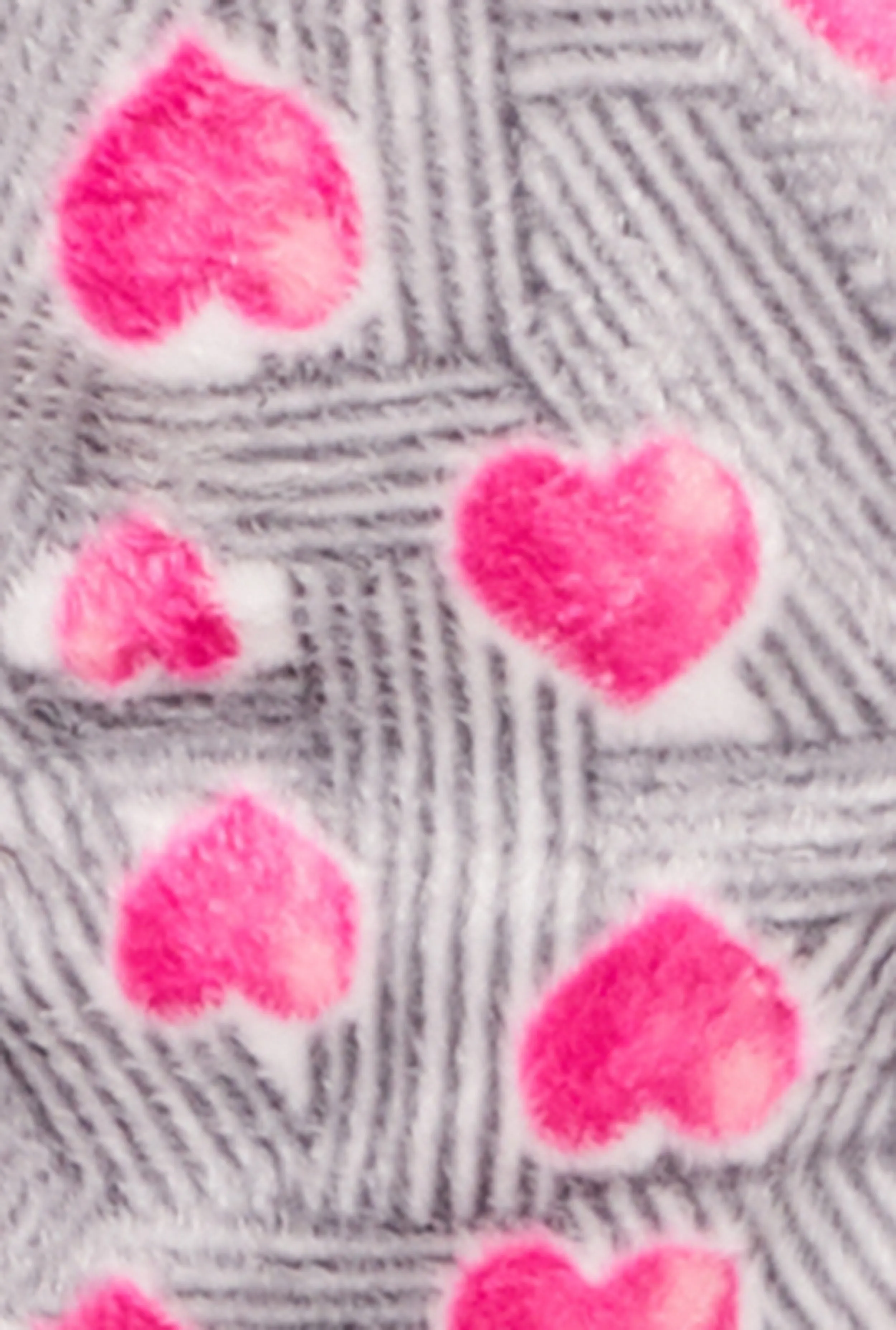 Fleece Heart Print Long Sleeve Pajama Shirt and Pants sold by Rainbow product image thumbnail 4