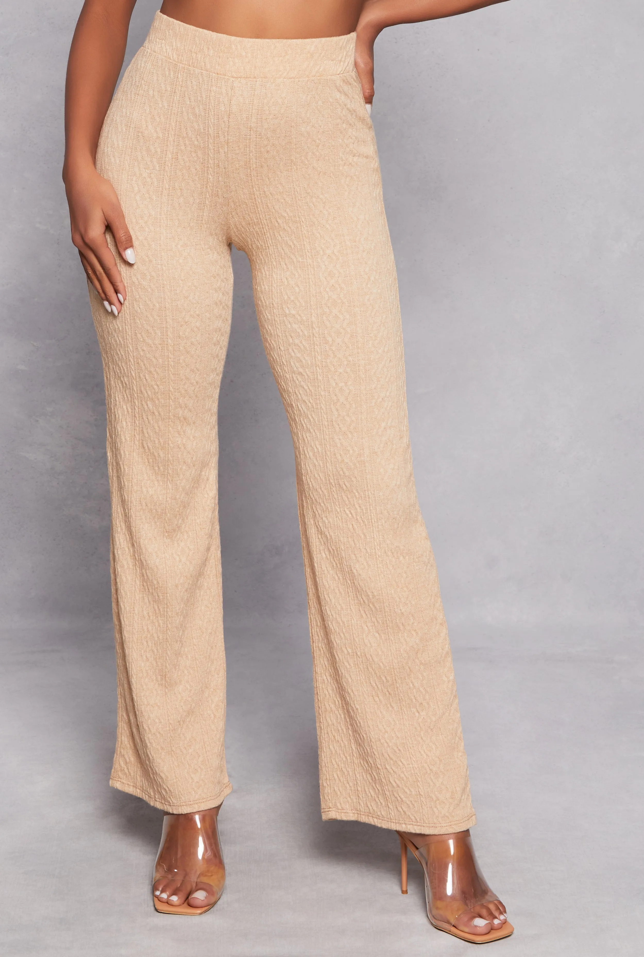 Textured Knit Wide Leg Pants sold by Rainbow product image thumbnail 2