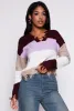Distressed Hem Color Block Sweater sold by Rainbow