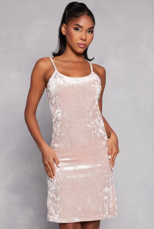 Velvet Scoop Neck Cami Nightgown made by Rainbow