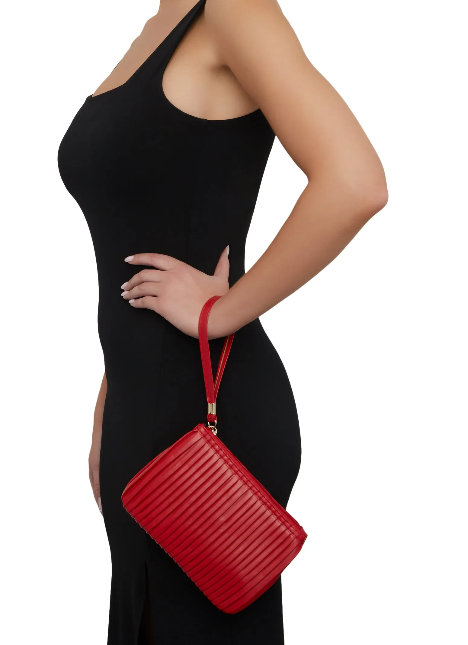 Pleated Clutch Wristlet sold by Rainbow