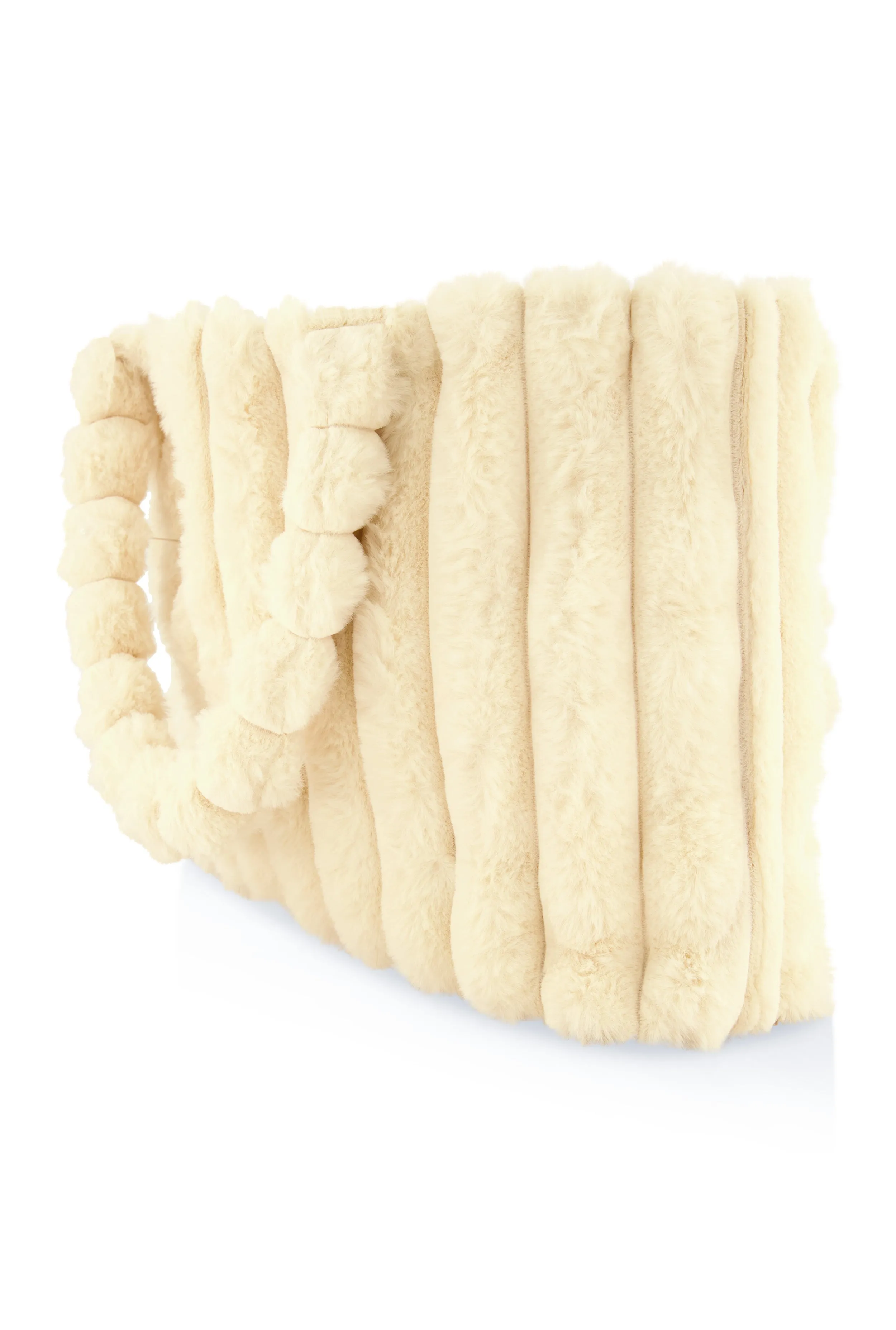 Faux Fur Shadow Stripe Tote Bag sold by Rainbow product image thumbnail 3