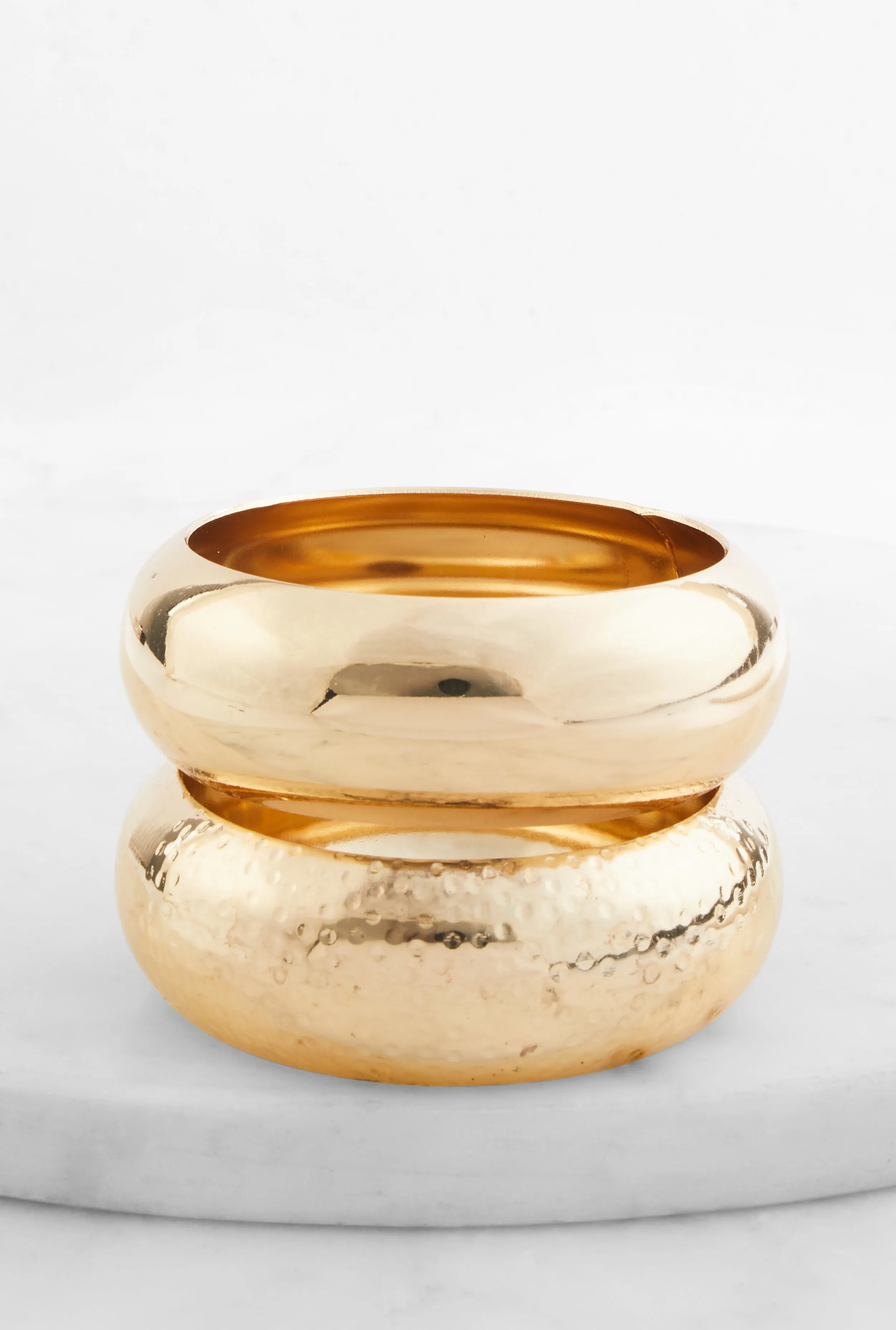 Metallic Chunky Bangles Set of 2 sold by Rainbow product image thumbnail 2