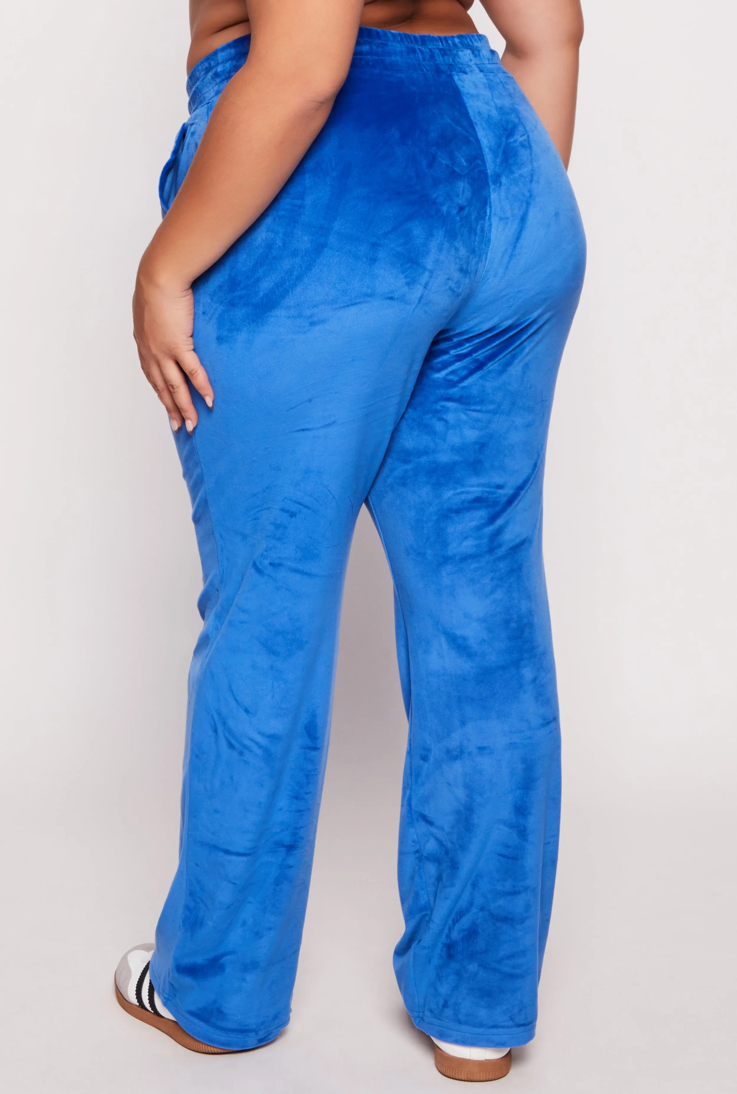Plus Size Velour Wide Leg Pants sold by Rainbow product image thumbnail 3
